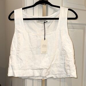 Abercrombie & Fitch Linen Collection Crop Top